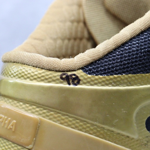 Nike Football Cleats Alpha Talon Elite TD Sz 14 Black/Gold Saints Player Issued - Picture 13 of 16